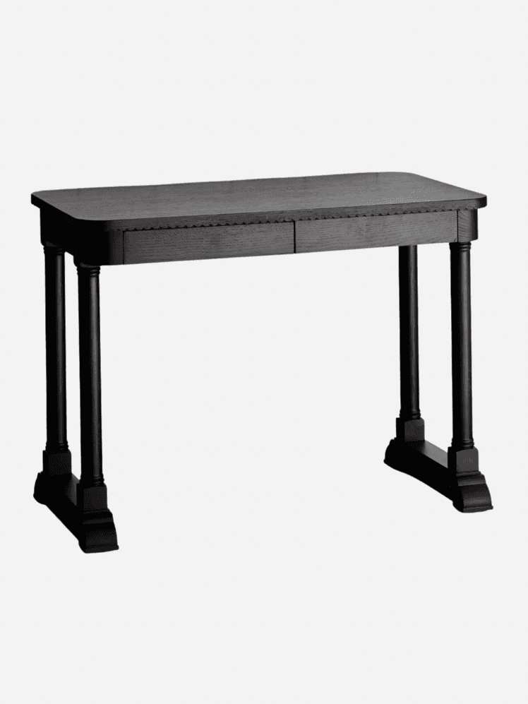 Image may contain Furniture Table Desk Dining Table Bench and Coffee Table